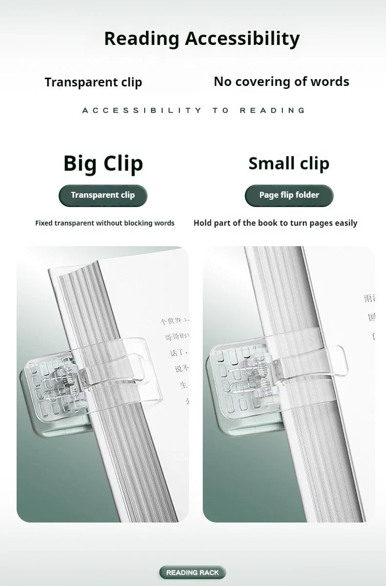 Reading Book Stand Flexible Rotating Tablet Holder