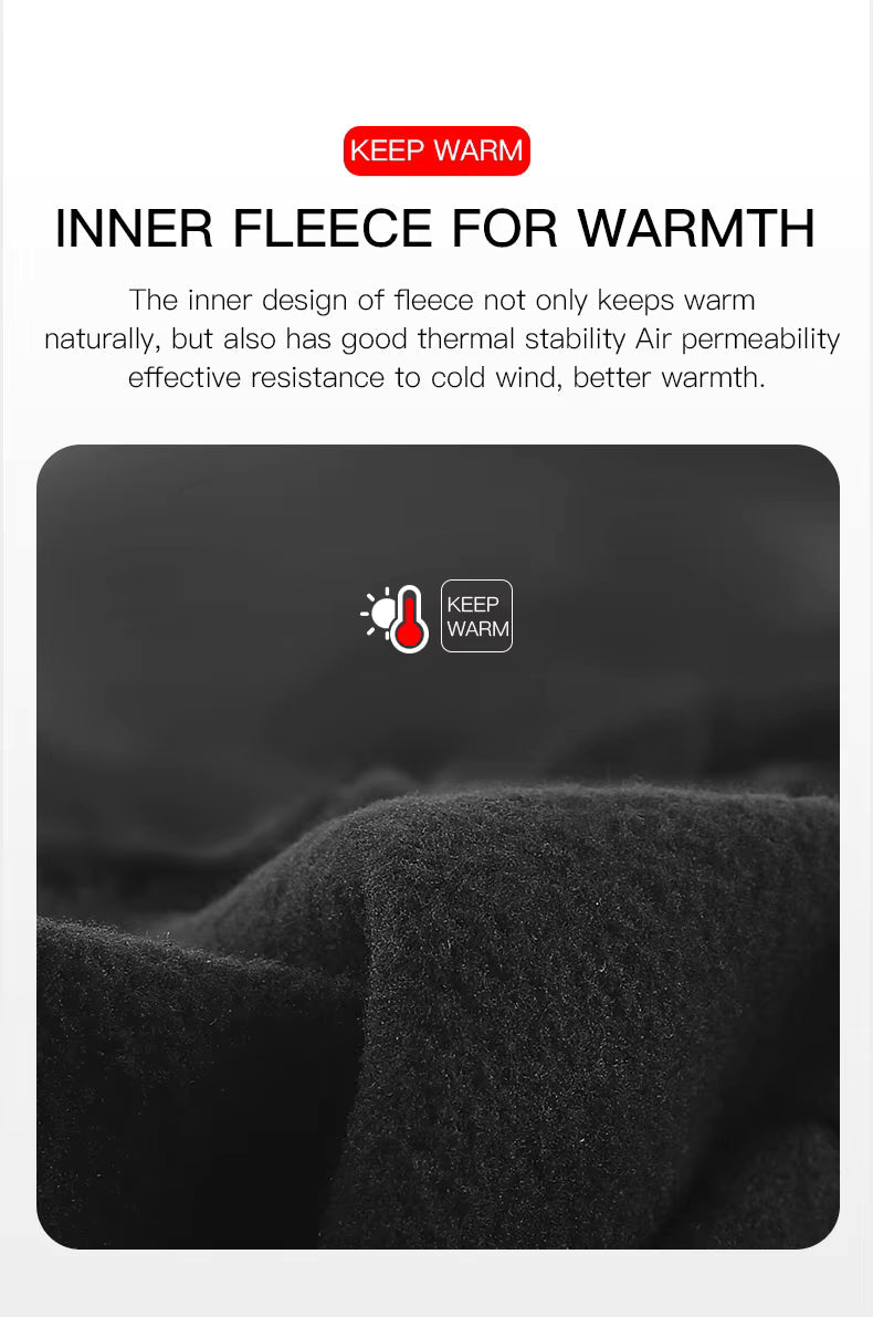 Windproof & Water-Resistant, Anti-Slip Unisex Gloves for Cycling and Cold Weather – Winter Thermal Touchscreen Gloves