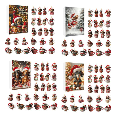 Day 24 Advent Calendar With Figure Ornaments