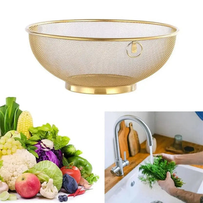 Colander Mesh Fine Mesh Strainer Kitchen Drain Basket For Rinsing Fruits And Rice Fall 2026 Kitchen Trend