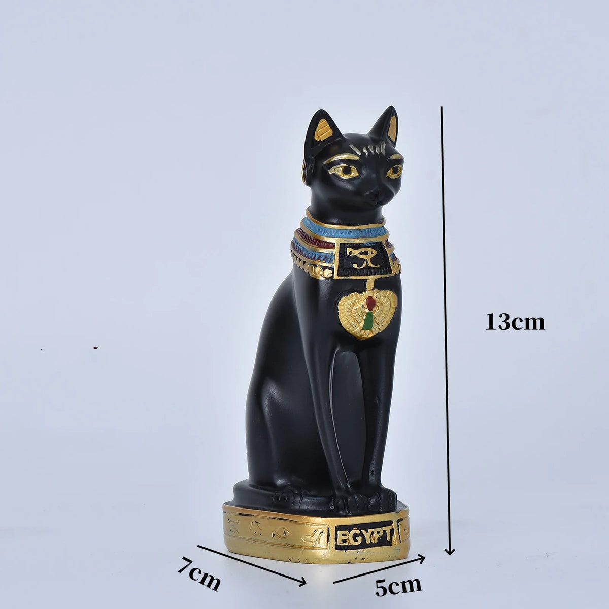 Cat Statue Mini Egyptian Cat Goddess Resin Decor For Household And Garden Retro Gift Idea