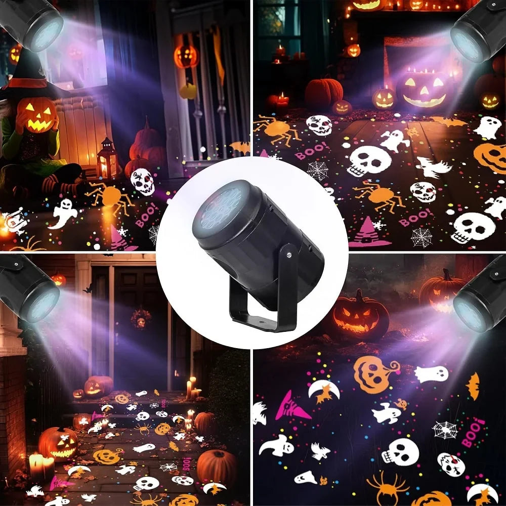 Projector Halloween Lights Outdoor Rotating LED Decor