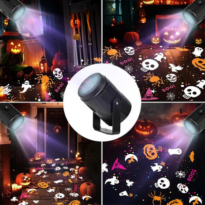 Projector Halloween Lights Outdoor Rotating LED Decor