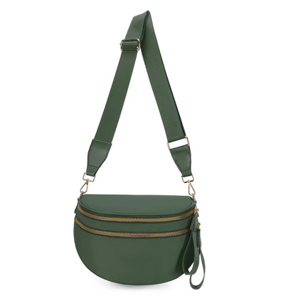 large capacity bum bag, adjustable crossbody mommy travel bag – Casual women's checkered fanny pack