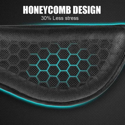 Gel Motorcycle Seat Cushion 3D Honeycomb Pressure Relief Anti-Slip Pad Long Ride Comfort