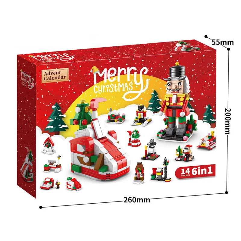 Building Christmas Blocks Advent Calendar DIY Kit Kids