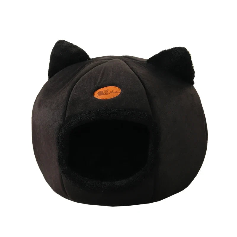 Deep New Sleep Comfort Cat Bed - Cozy Indoor Cave Nest for Pets