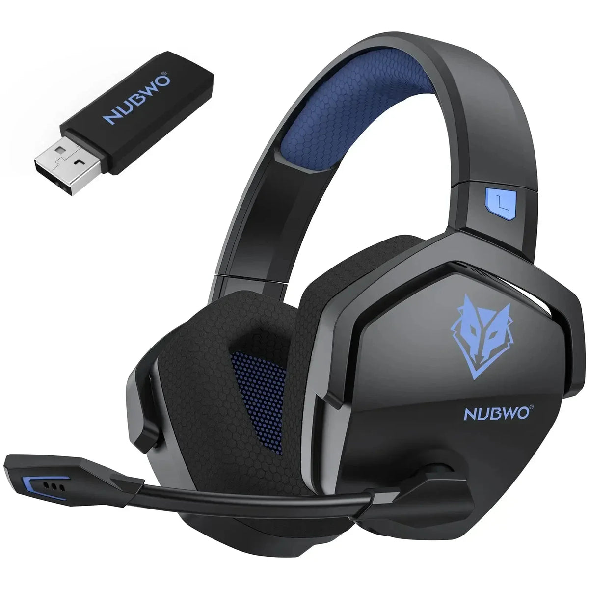 Cordless Gaming Headset With Mic Active Noise Cancellation