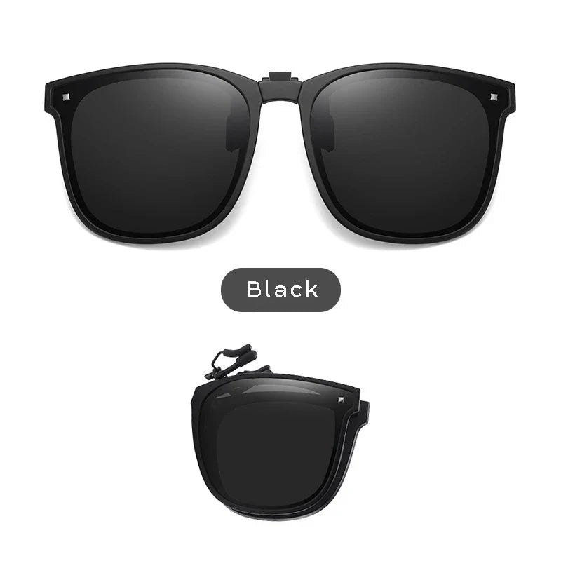 On Clip Sunglasses Foldable Oversized Square Flip Up UV400 Polarized Sunglasses Summer 2026 Trend Gift