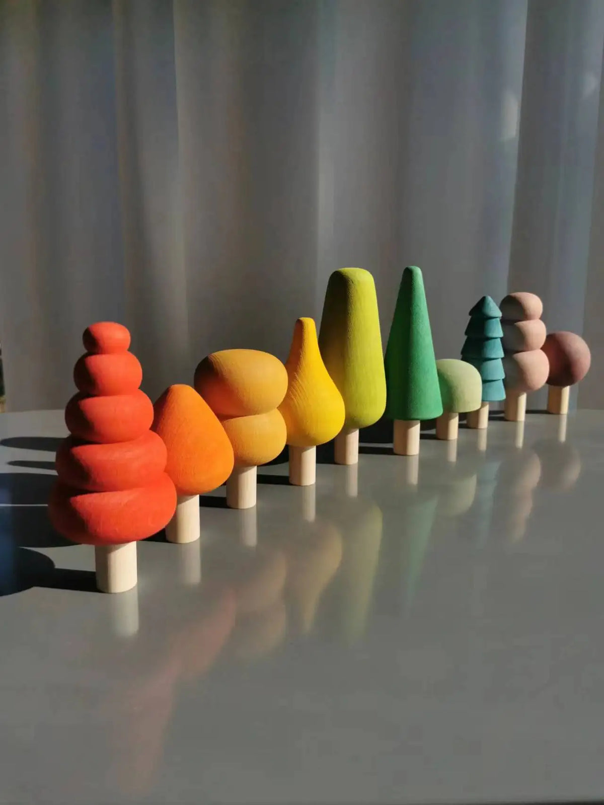 Wooden Building Blocks Pastel Scandinavian Stacking Play Kit Fall 2025 Eco Friendly Imaginative Play Gift