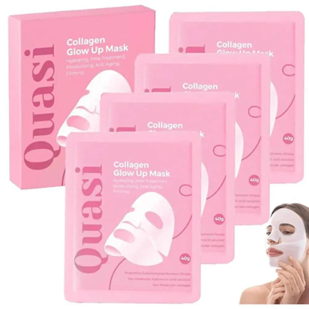 Hydrogel Collagen Mask Korean Sleeping Sheet Mask Deep Hydration Brightening Pore Minimizing Fall 2026 TikTok Viral