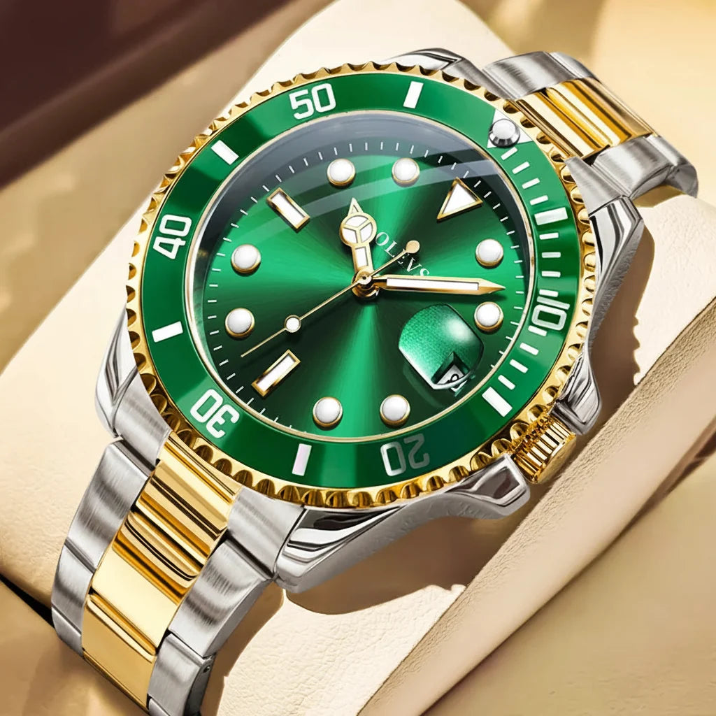 Quartz Watch Stainless Steel Date Timeless Dress Watch Gift