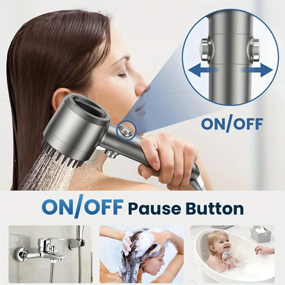 Multi Spray Modes, Built-In Filter On Off Switch, Fall 2026 Household Upgrade – Shower Head With Filter Hand-Held Turbocharger