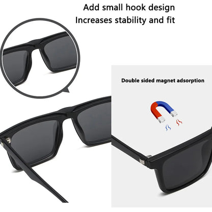 Magnetic Clip Sunglasses Interchangeable Lens Kit 5 Lenses Polarized Prescription Ready Summer 2026 Gift