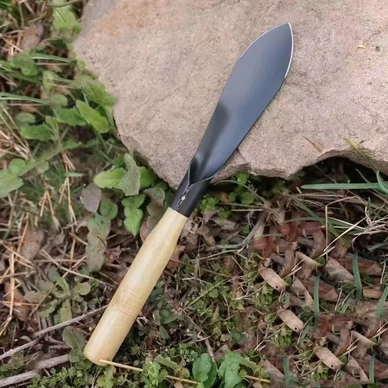 Manganese Steel Garden Tools Flat Shovel - Multi-Use Digging Device for Wild Vegetables and Flowers