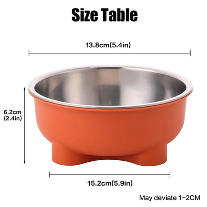 Anti Slip Stainless Steel Dog Bowl - Simple to Clean Indoor Pet Dish