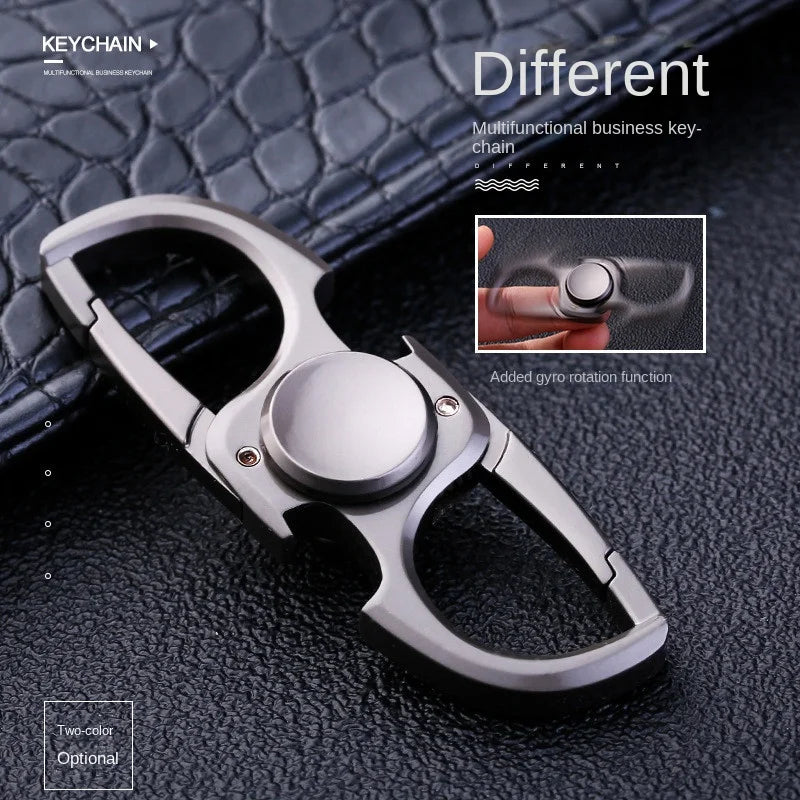 Fidget2025 Edition Spinner Keychain Stainless Steel EDC Gift
