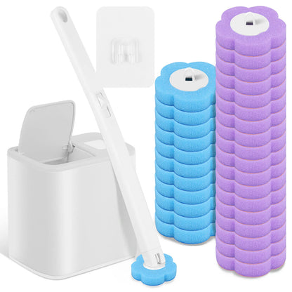 Disposable2026 Edition Toilet Brush Cleaning Kit With Long Handle Replacement Head And Auto Lid Opening, Eco Friendly Bathroom Device Fall