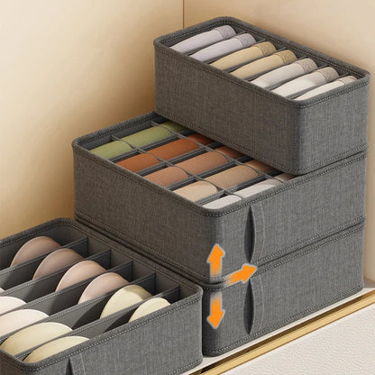 Polyester Sock Bra Organizer Box with 20 Grids - Household Organizers for Drawers & Cabinets