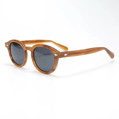 Sunglasses Polarized Vintage Round Acetate Frame Summer 2026 Driving Glare Reduction Gift Idea
