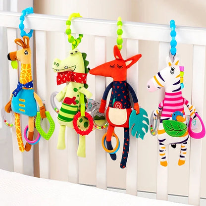 Spiral Giraffe Crib Toy Newborn Sensory Toys Rattle