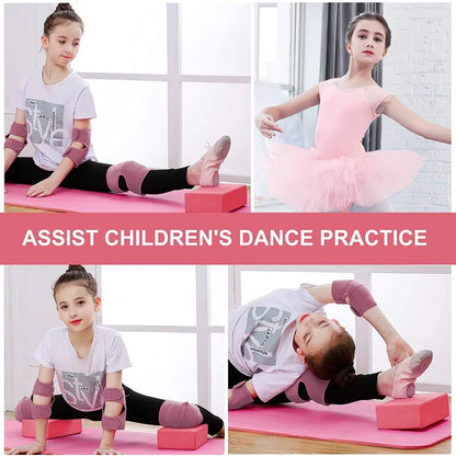 Yoga Fitness Blocks - EVA Pilates Bricks for Household Exercise, Reinforcement Mats & Supplies