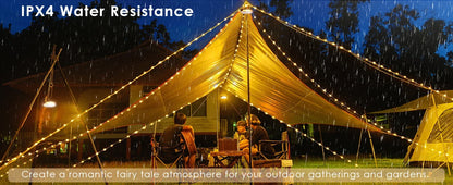 USB Battery-Powered Travel-Friendly Atmosphere Lantern Garden Tent Decor 2026 – 2-in-1 LED Reel Camping String Light
