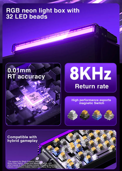 Mechanical Gaming Keyboard 68 Key RGB Travel-Friendly Esports
