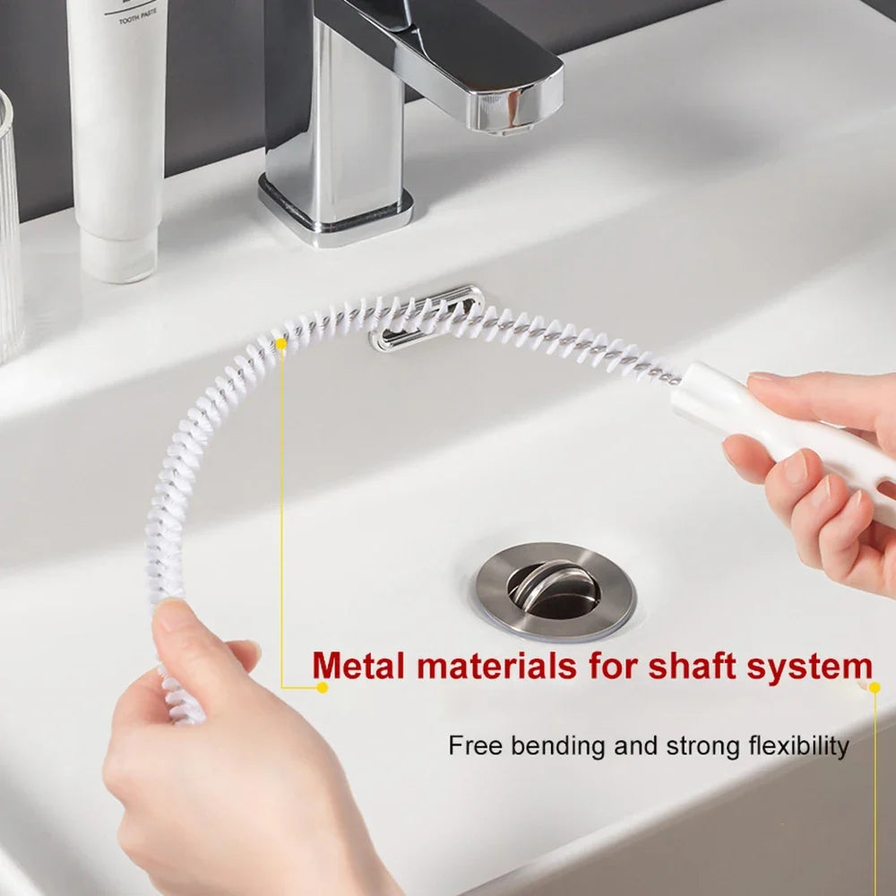 Drain Cleaner Brush Flexible Hair Clog Remover Bathroom Sink Device Spring Cleaning 2026 Eco Friendly