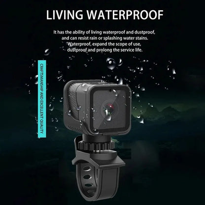 Mini Camera 1080P HD Water-Resistant Action Cam Outdoor Sports Fall 2025 Trend With WiFi Hotspot For Bike Riding