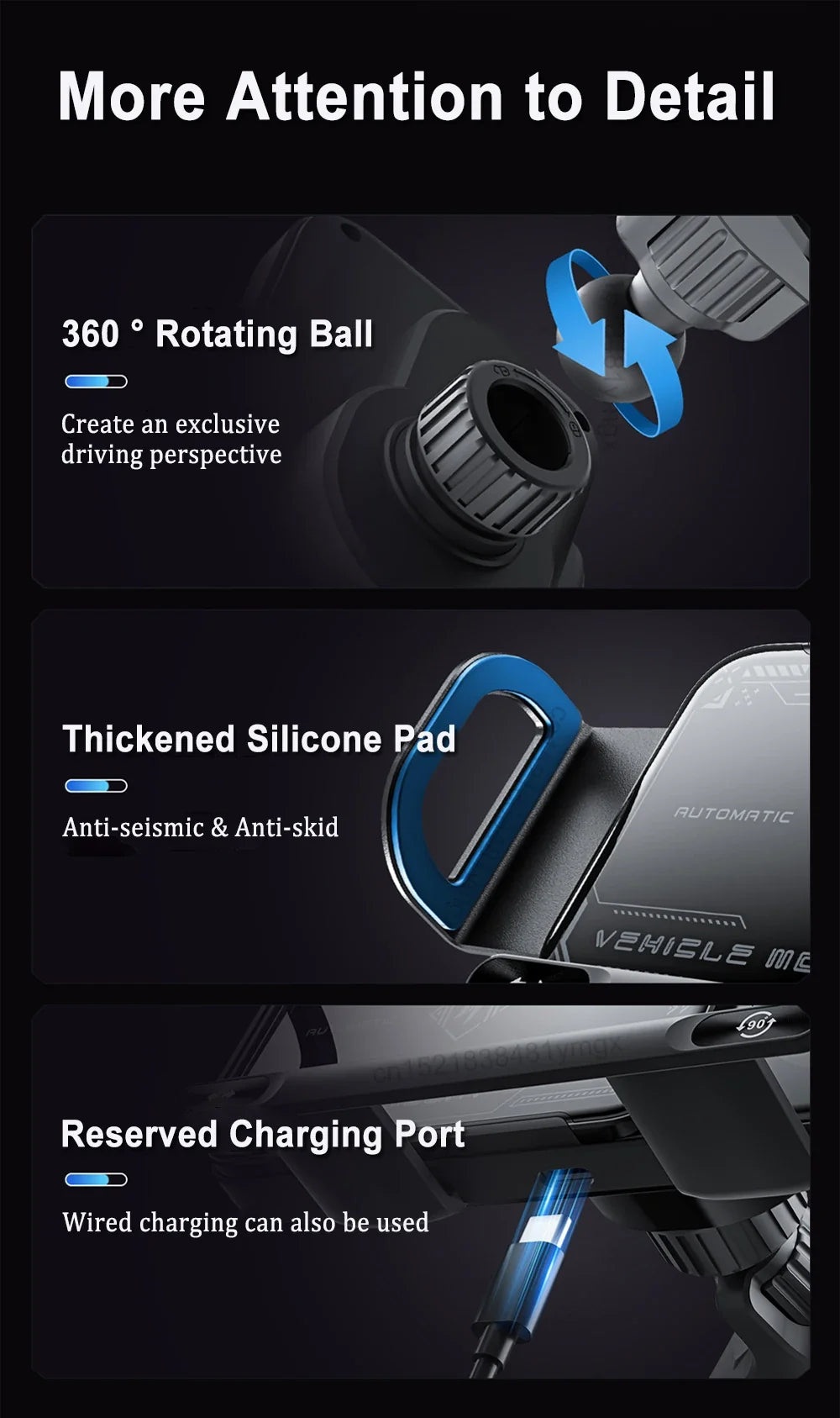 Wireless2026 Edition Car Charger Dual Coil Fold Screen Mount Fast Charge For Foldable Phones Air Vent Car Holder Fall
