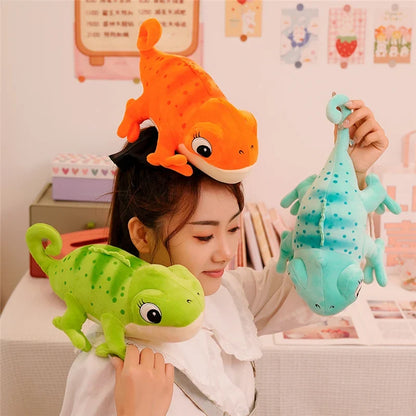 Chameleon Plush Pillow 30cm Cartoon Reptile Cozy Gift