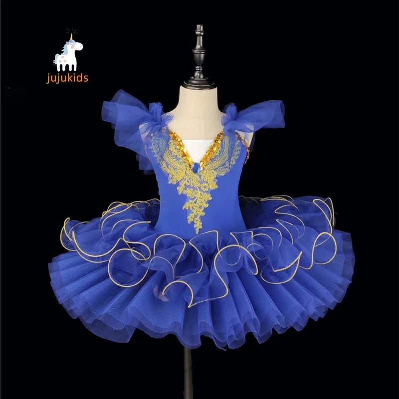 Light girls ballet tutu - pancake-style, polyester, for recital performances