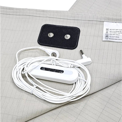 Fitted Earthing Sheet Organic Cotton Silver Grounding