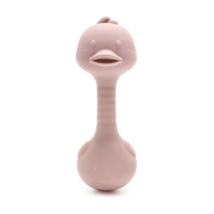 Rabbit Silicone Teether Rattle Newborn Sensory Toys
