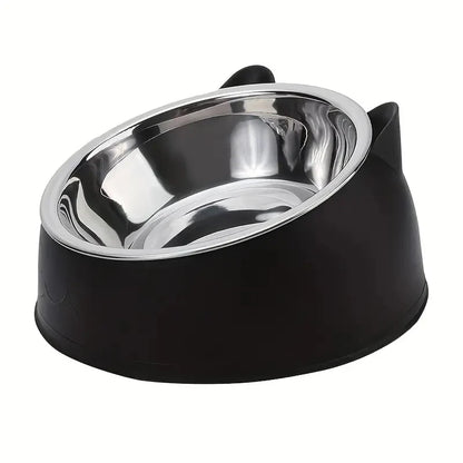 Cat 100ml Dog Bowl Raised Non Slip Tilt Feeder for Pets