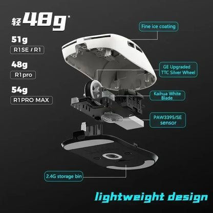 Gaming Mouse Cordless Light Ambidextrous 26000 DPI