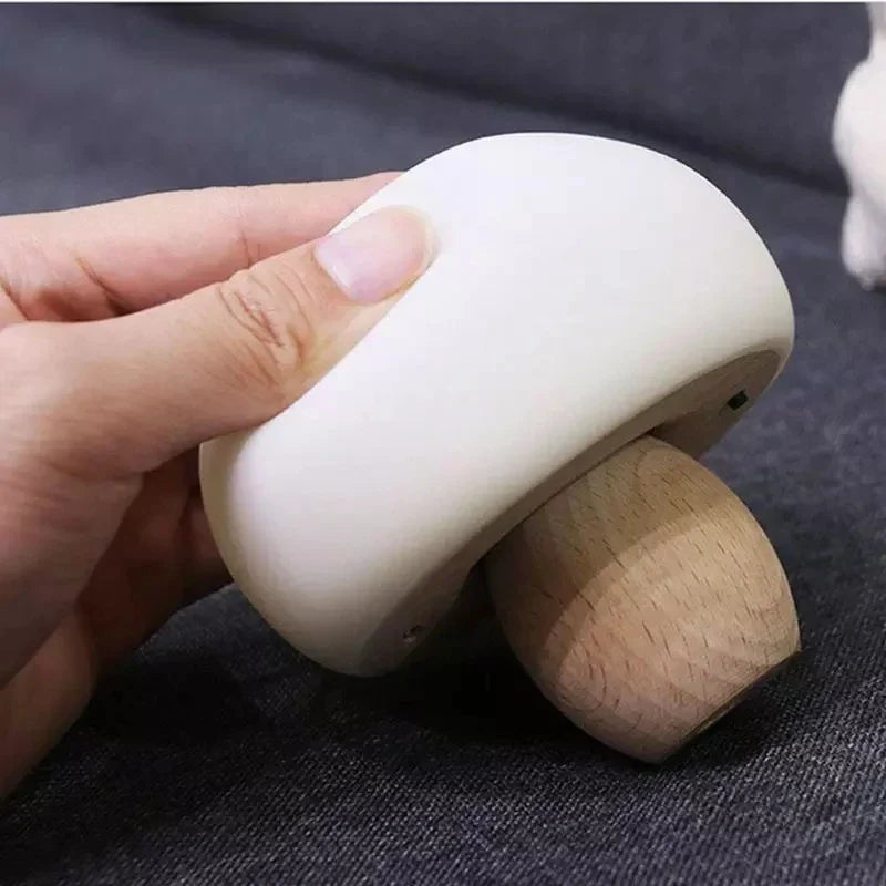 Light Night Silicone Mushroom Lamp Touch Control Wooden Base Back To School 2025 Cozy Kids Gift Timer