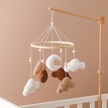 Crib Baby Mobile Wooden Nursery Newborn Sensory Toys