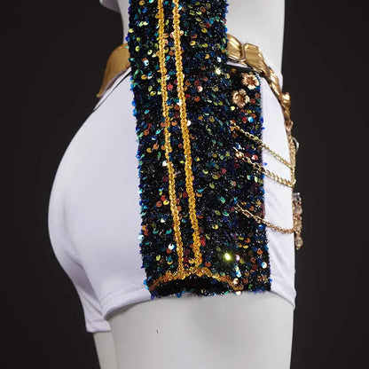 Light Girls Cosplay Costume - Sequin Jacket, Polyester