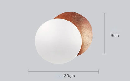 Wall2026 Edition Sconce Light Round Eclipse Contemporary Wall Lamp Iron Construction Ambient Bedside Decor Fall