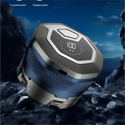 6D Motor-Driven Head Shaver for Men - Water-Resistant Magnetic Rotary Razor with LED Bald Head Hair Trimmer