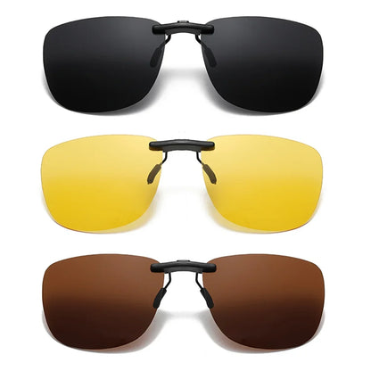 Sunglasses Clip-On Polarized Square Frames UV400 Anti-Glare Night Driving Summer 2026 Trend