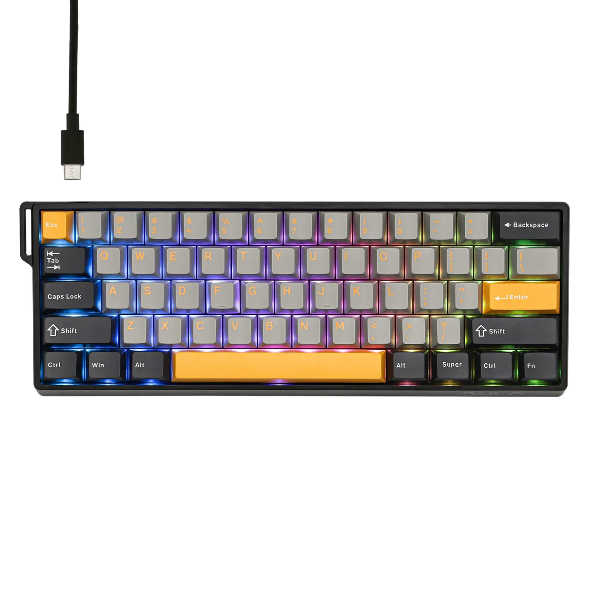 60 Mechanical Percent Hot Swap Keyboard Aluminum RGB Hall