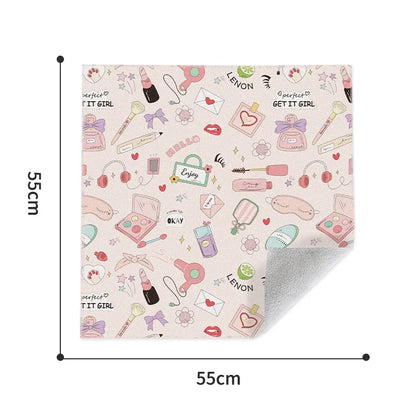 Magic Cloth Makeup Bag - Travel-Friendly Camera Lens Wrapping Storage, Self-adhesive Organizing Bag