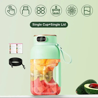 Travel-Friendly Juicer Cup Multifunctional USB Blender With Digital Display Viral Trend Fall 2026 Travel