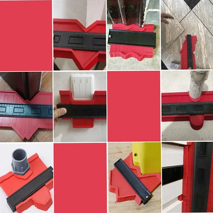 Contour Gauge Duplicator - Plastic Profile Measuring Device for Household DIY Projects, 10 inch