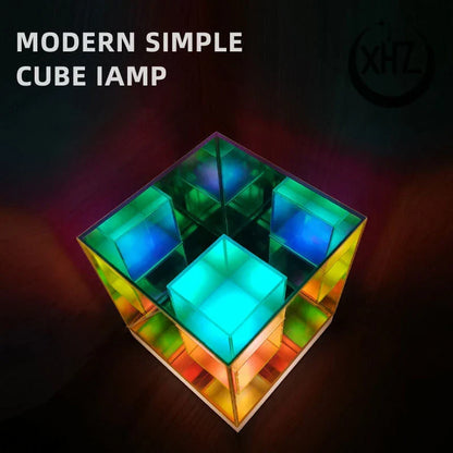 Night LED Light USB Dimmable Pyramid Lamp Ambient Bedroom Decor Fall 2025 Mood Lighting Gift