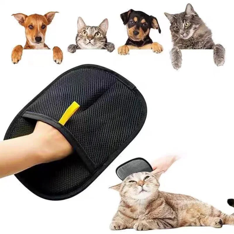 Removes Hair from Furniture and Coat, Cats and Dogs – Double-Sided Pet Grooming Glove