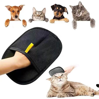 Removes Hair from Furniture and Coat, Cats and Dogs – Double-Sided Pet Grooming Glove